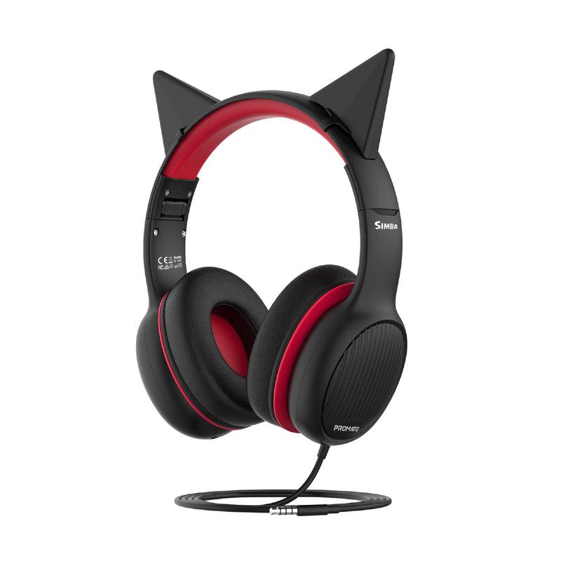 Promate Simba Onyx Kids SafeAudio Wired Headphones 6959144058931