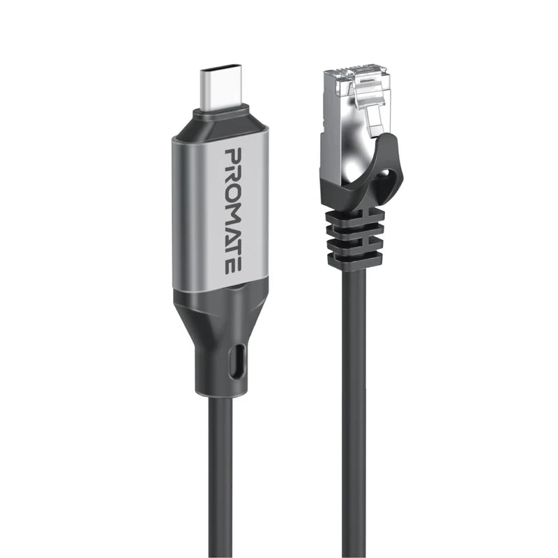 Promate CLink-RJ45 USB-C to Gigabit Ethernet 1000Mbps Cable CLINK-RJ45 6959144066189
