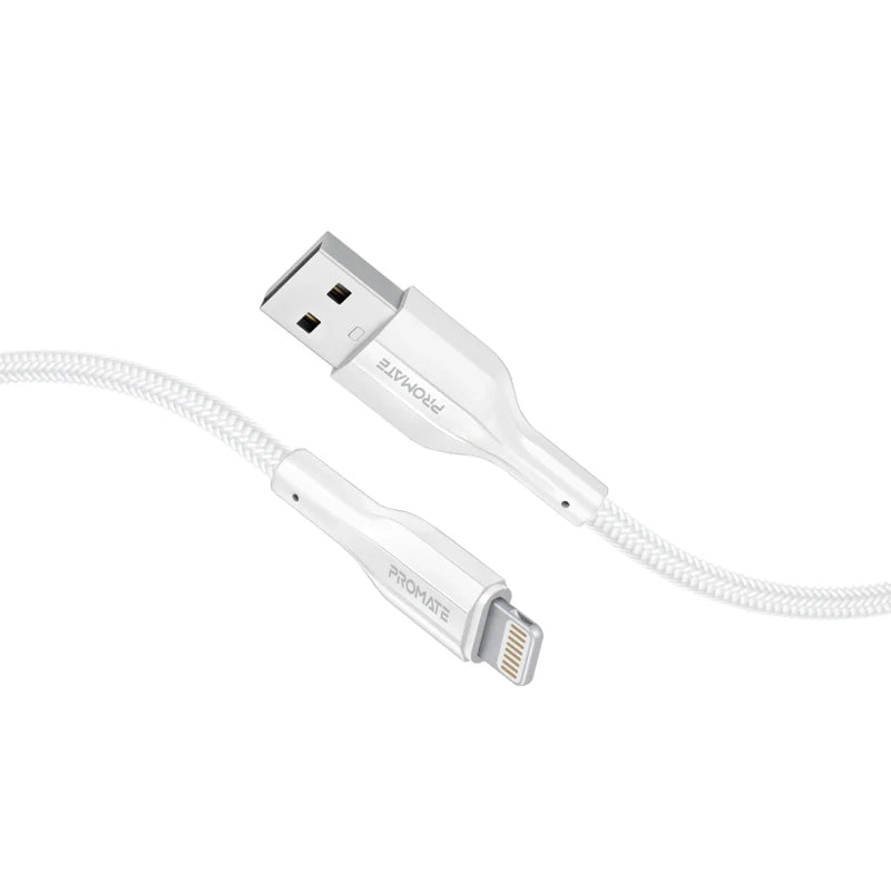 Promate XCord-Ai200 White USB-A to Lightning Cable XCORD-AI200.WHITE 6959144067285