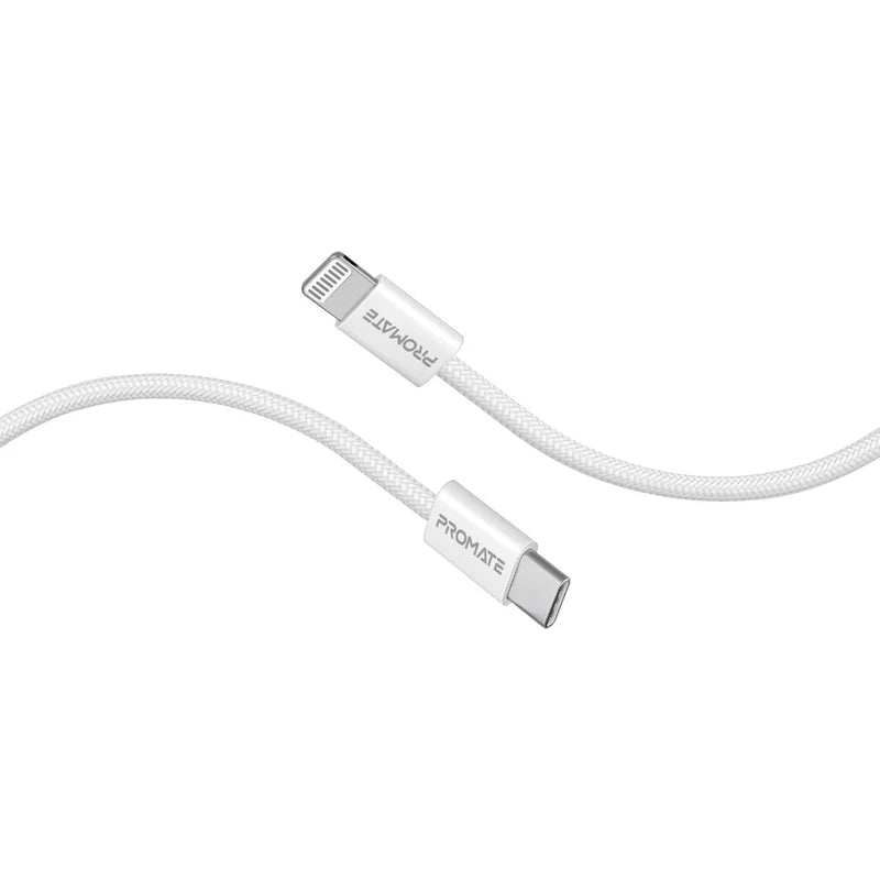Promate EcoLine-Ci120 White USB-C to Lightning 27W Fast Charging Cable ECOLINE-CI120.WHITE 6959144065960