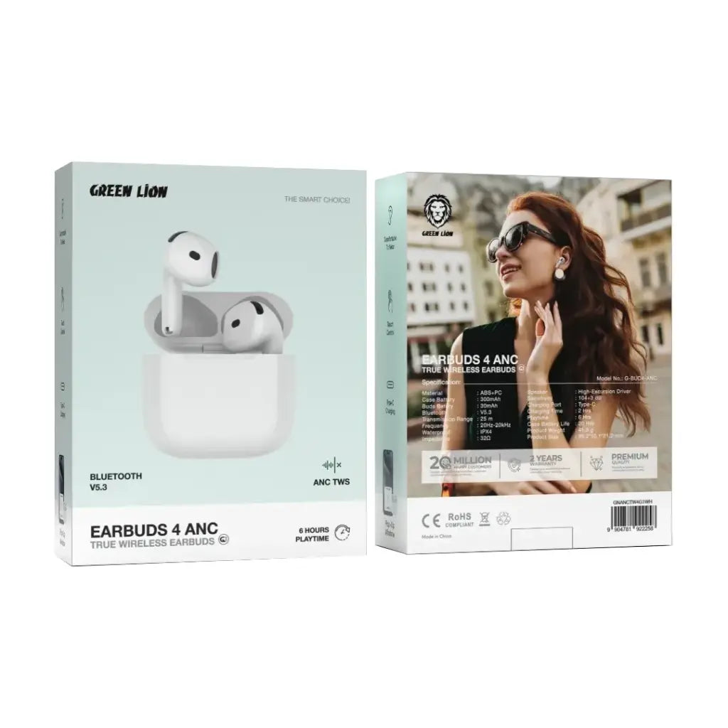 Green Lion Earbuds 4 ANC True Wireless Earbuds (Earbuds 4)
