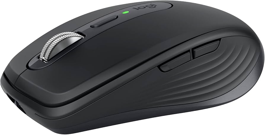 Logitech MX Anywhere 3S Wireless Mouse USB-C Quiet Clicks High Precision - Graphite