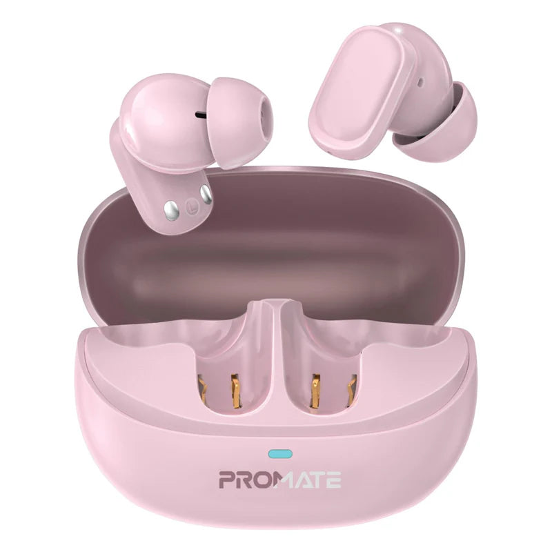 Promate Lush-Pro Pink High-Definition TWS Earbuds Bluetooth 5.4 6959144067704
