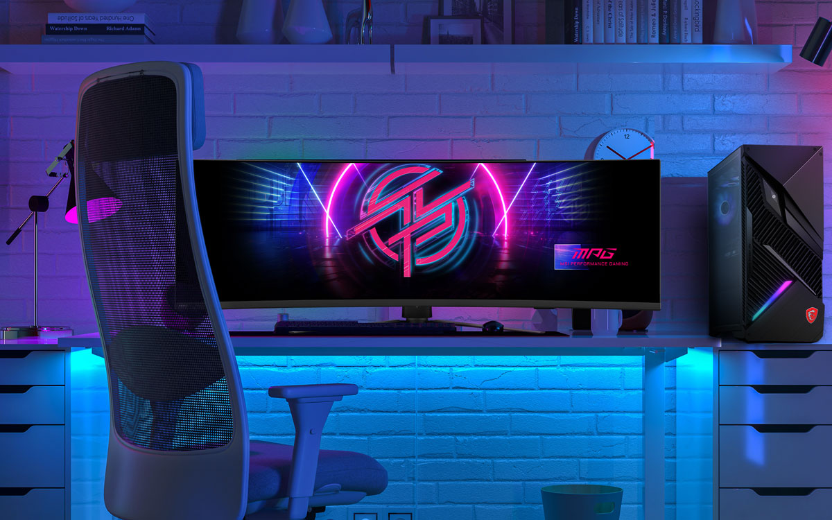 MSI MPG 491CQPX QD-OLED 49" Curved Monitor DQHD 5120x1440 240Hz 1800R