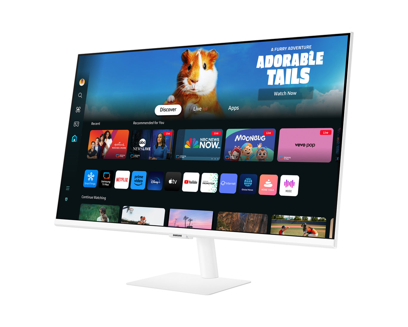 Samsung LS27DM501EMXUE 27" FHD VA Smart Monitor M5 with WiFi Bluetooth Remote