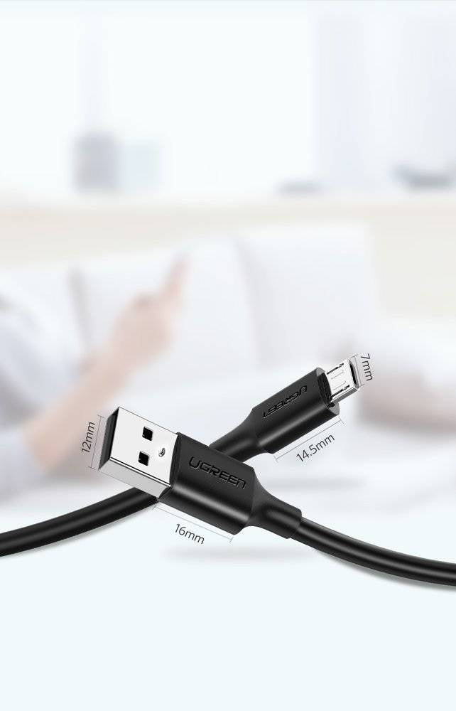 Ugreen cable USB - micro USB 2A cable 1.5m black (60137)