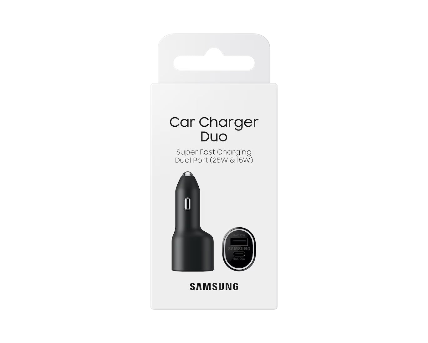 Samsung 40W Dual Port Car Charger EP-L4020NBEGWW – USB-C Fast Charging Car Adapter
