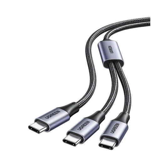 UGREEN USB-C to 2 * USB-C 100W Braided Cable & Aluminum Body