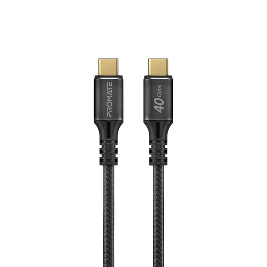 Promate PowerBolt240-2M Black USB-C to USB-C 240W 40Gbps Cable POWERBOLT240-2M 6959144061351