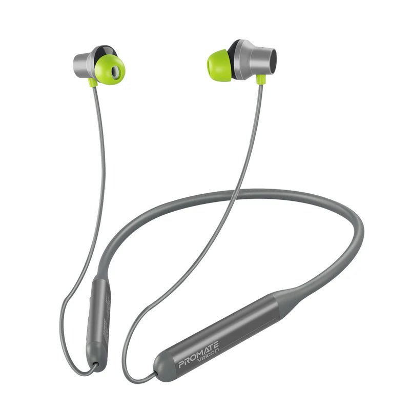 Promate Velcon Grey ANC Bluetooth Neckband Earphones VELCON.GREY 6959144062723