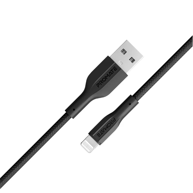Promate XCord-Ai Black USB-A to Lightning Cable XCord-Ai.BLACK 6959144061627
