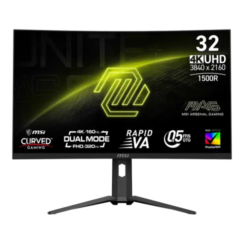 MSI MAG 321CUPDF 31.5" 4K Dual Mode Gaming Monitor 3840x2160 160Hz / FHD 320Hz VA