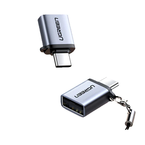 UGREEN 50283 Type C to USB 3.0 A Adapter Cable with Lanyard (Space Gray) - 50283