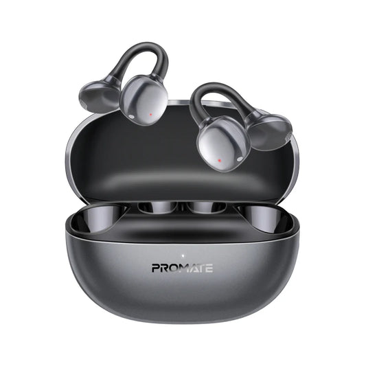 Promate AirClip Black Open-Ear Clip-On TWS Earbuds Bluetooth 6.0 6959144069395