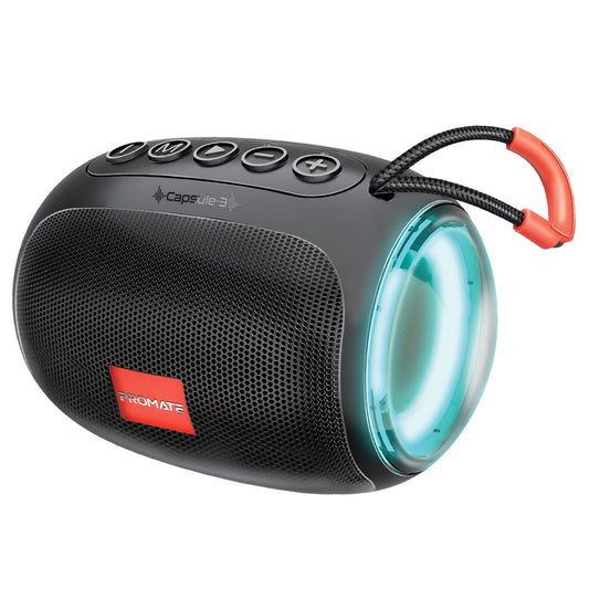 Promate Capsule-3 Black Bluetooth Speaker 5W 6959144064130