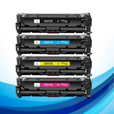 CEDAR HP CE410 CE411 CE412 CE413 Toner Set Black + Color Compatible