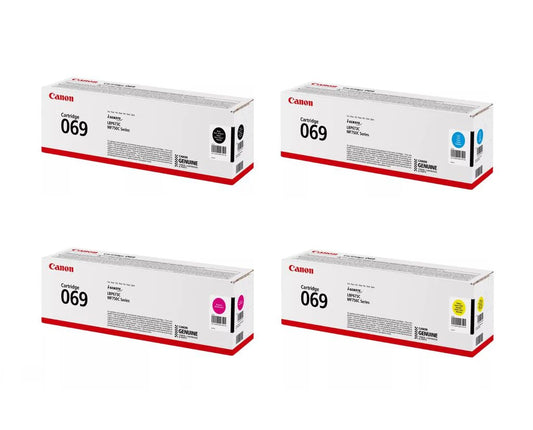 Canon Toner 069 BK/C/M/Y (069) Original Color Laser Toner Cartridge Set
