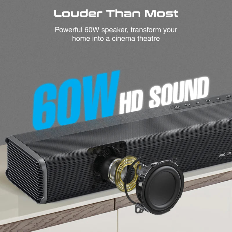 Promate CastBar-60 Soundbar 60W Bluetooth 6959144061764