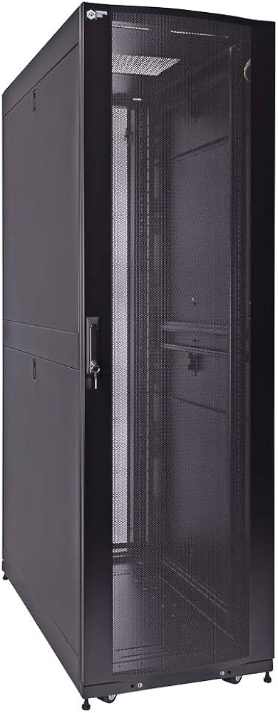 EUSSONET EU-EJS8242-PP 42U Server Cabinet 800x1200mm, Fully Perforated Doors, 4 Fans, 1000kg Load