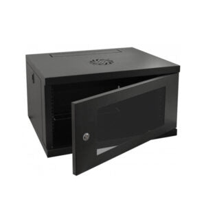 EUSSONET EU-EJS6027-GM 27U Server Cabinet 600x1000mm, Glass Front Door, 4 Cooling Fans, Fixed Shelf