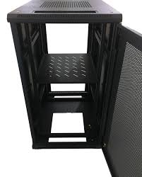 EUSSONET EU-EJS6818-GP 18U Server Cabinet 600x800mm, Glass Front Door, Perforated Rear, 4 Fans, Shelf
