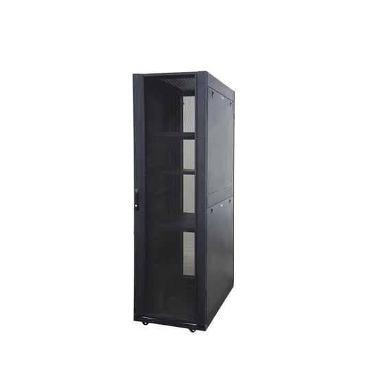 EUSSONET EU-EJS6822-GP 22U Server Cabinet 600x800mm, Glass Front Door, Perforated Rear, 4 Fans, Shelf
