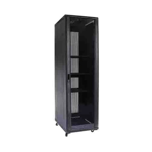EUSSONET EU-EJS6836-GP 36U Server Cabinet 600x800mm, Glass Front Door, Perforated Rear, 4 Fans, 1000kg Load