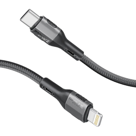 Promate FletchLink-Ci Black USB-C to Lightning 27W Fast Charging Cable FLETCHLINK-CI.BLACK 6959144066714
