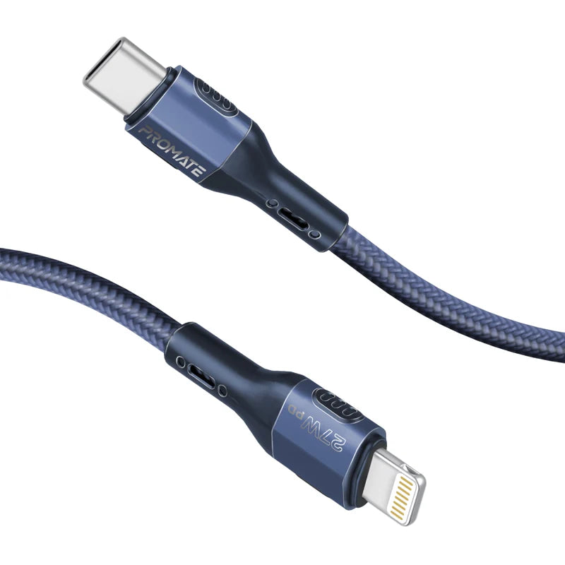 Promate FletchLink-Ci Blue USB-C to Lightning 27W Fast Charging Cable FLETCHLINK-CI.BLUE 6959144066721