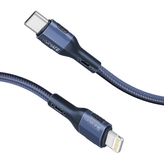 Promate FletchLink-Ci Blue USB-C to Lightning 27W Fast Charging Cable FLETCHLINK-CI.BLUE 6959144066721