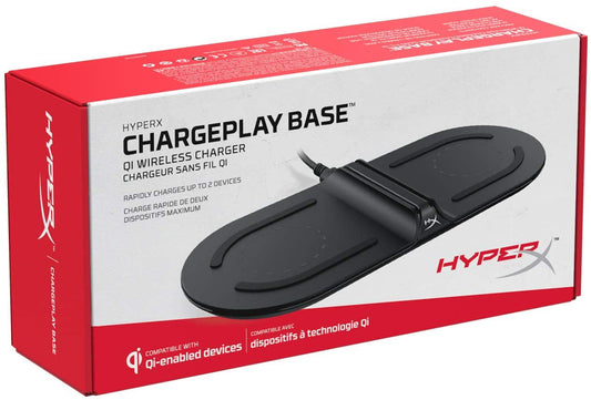 HyperX ChargePlay Base Qi Wireless Charger Black UK Adapter HX-CPBS-C