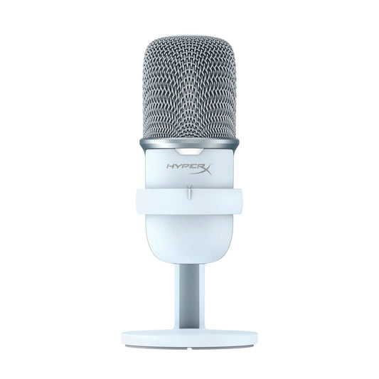 HyperX SoloCast Wired USB Condenser Gaming Microphone White HMIQ1S-XX-WT