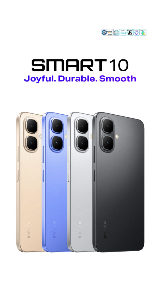 Infinix Smart 10 Smartphone 4G 6.6" HD+ Display 5000mAh Battery