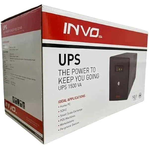 UPS Invo 1500VA with Dual 12V/7A Batteries