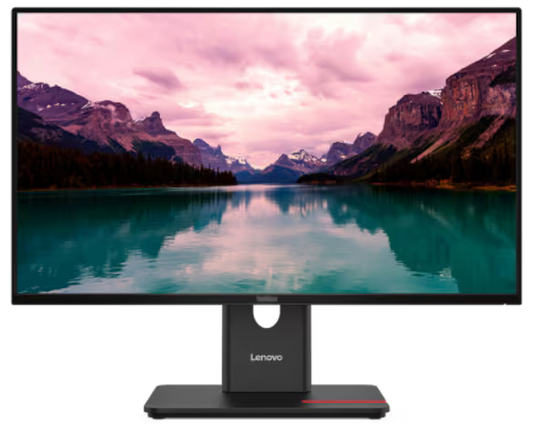 Lenovo ThinkVision T24-40 24" FHD IPS 120Hz Monitor Eyesafe USB-C 15W PD HDMI Bundle