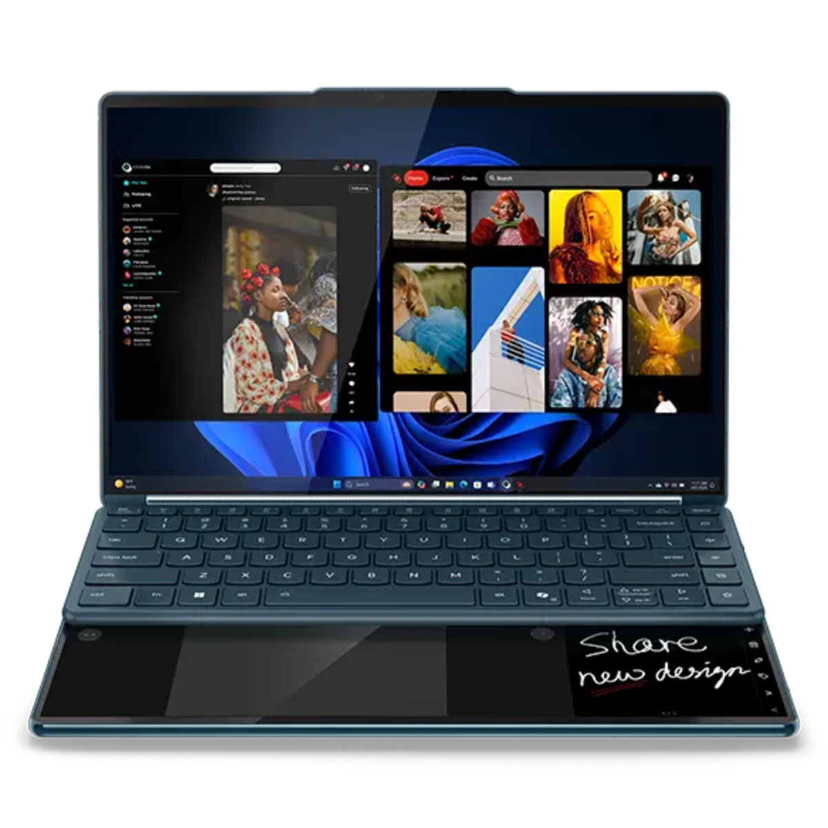 Lenovo Yoga Book 9i 83KJ0001US Core Ultra 7 255H Dual 14” OLED Touch 120Hz Laptop