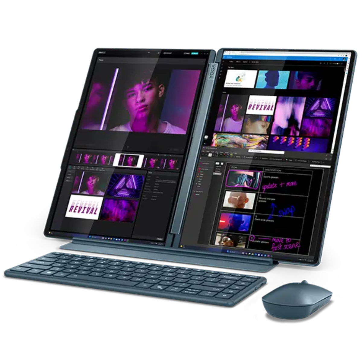 Lenovo Yoga Book 9i 83KJ0001US Core Ultra 7 255H Dual 14” OLED Touch 120Hz Laptop