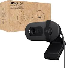 Logitech BRIO 105 Full HD 1080p Webcam Privacy Shutter Built-in Mic - Graphite