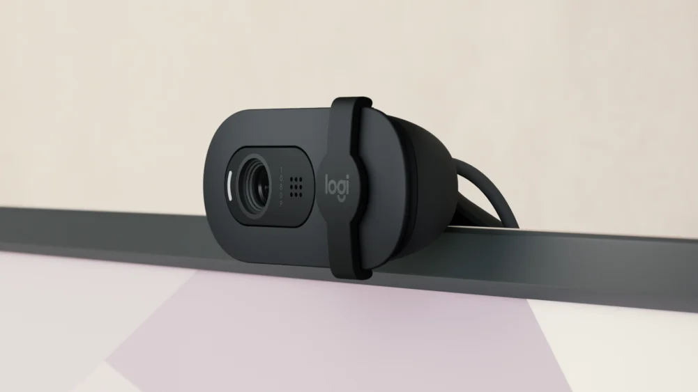 Logitech BRIO 105 Full HD 1080p Webcam Privacy Shutter Built-in Mic - Graphite