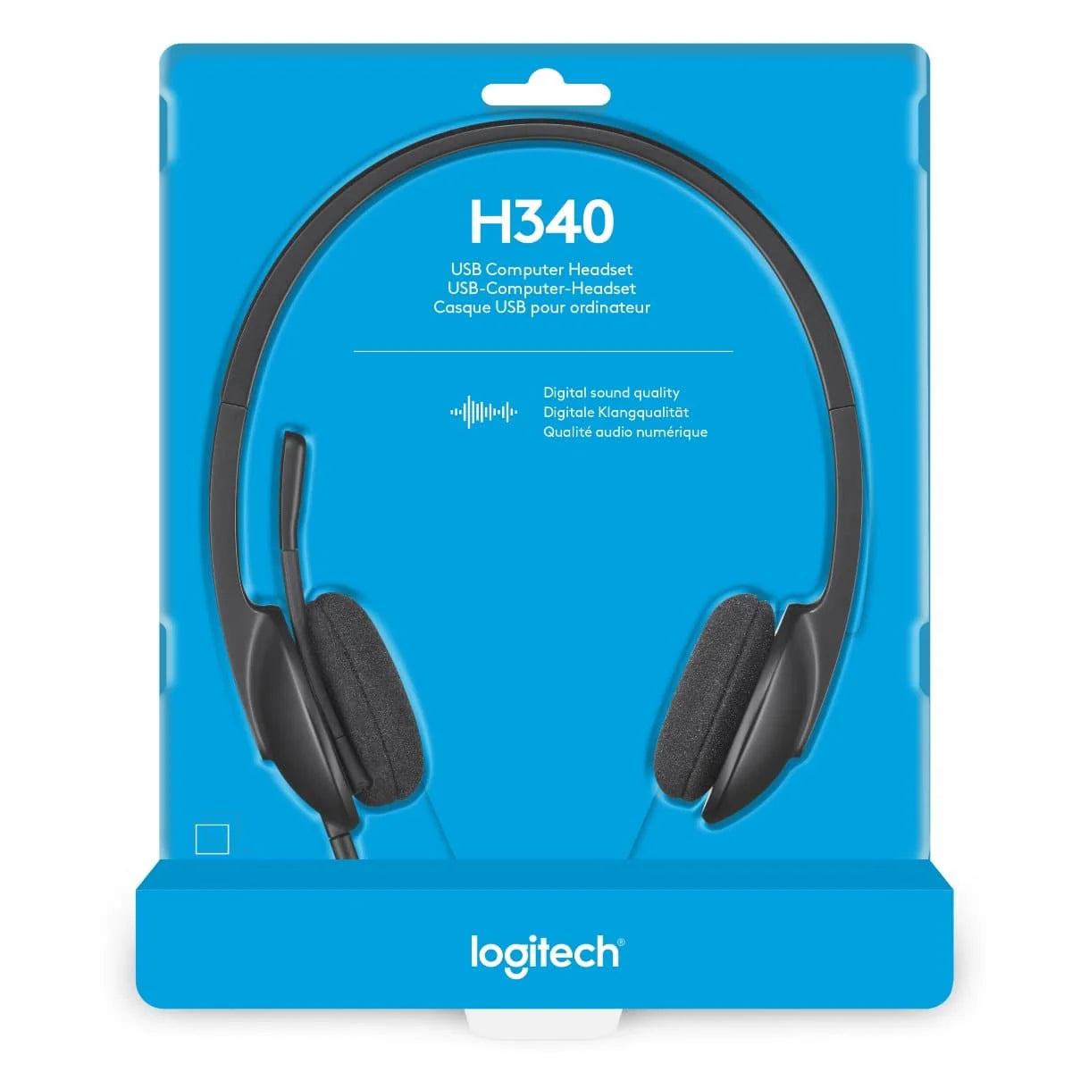 Logitech H340 USB Headset with Microphone Noise-Reducing Plug & Play - Black