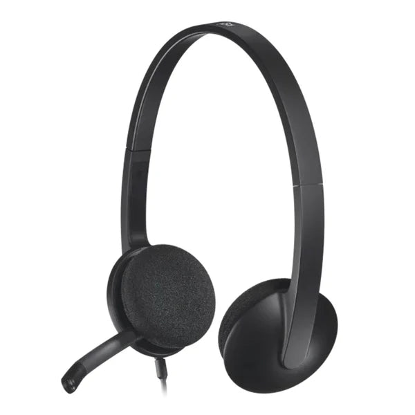 Logitech H340 USB Headset with Microphone Noise-Reducing Plug & Play - Black
