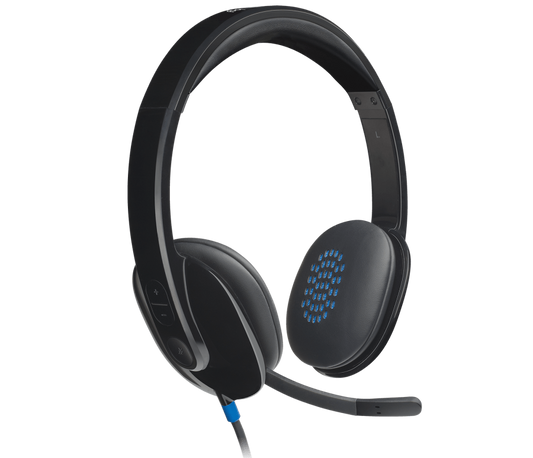 Logitech H540 USB Headset with Microphone High-Definition Audio Plug & Play - Black