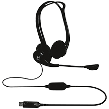 Logitech H960 USB Headset with Microphone Noise-Reducing Plug & Play - Black