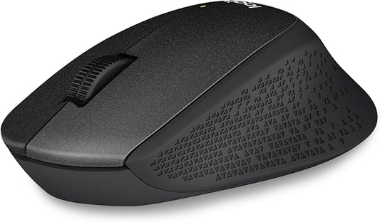 Logitech M330 Wireless Silent Plus Mouse USB Quiet Clicks - Black