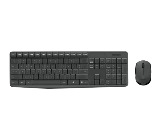 Logitech MK235 Wireless Keyboard & Mouse Combo USB Spill-Resistant Full-Size