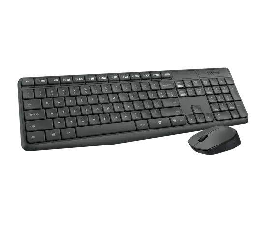 Logitech MK235 Wireless Keyboard & Mouse Combo USB Spill-Resistant Full-Size