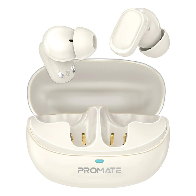 Promate Lush-Pro White High-Definition TWS Earbuds Bluetooth 5.4 6959144067711