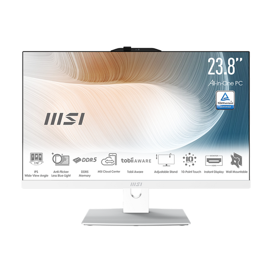 MSI Modern AM242TP 1M-1094US Core 7 150U 23.8" FHD Touch All-in-One PC 32GB 1TB Win 11