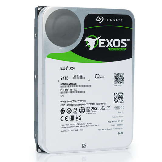 Seagate Enterprise ST24000NM002H 24TB 3.5" SATA Enterprise HDD 7200RPM 512MB Cache