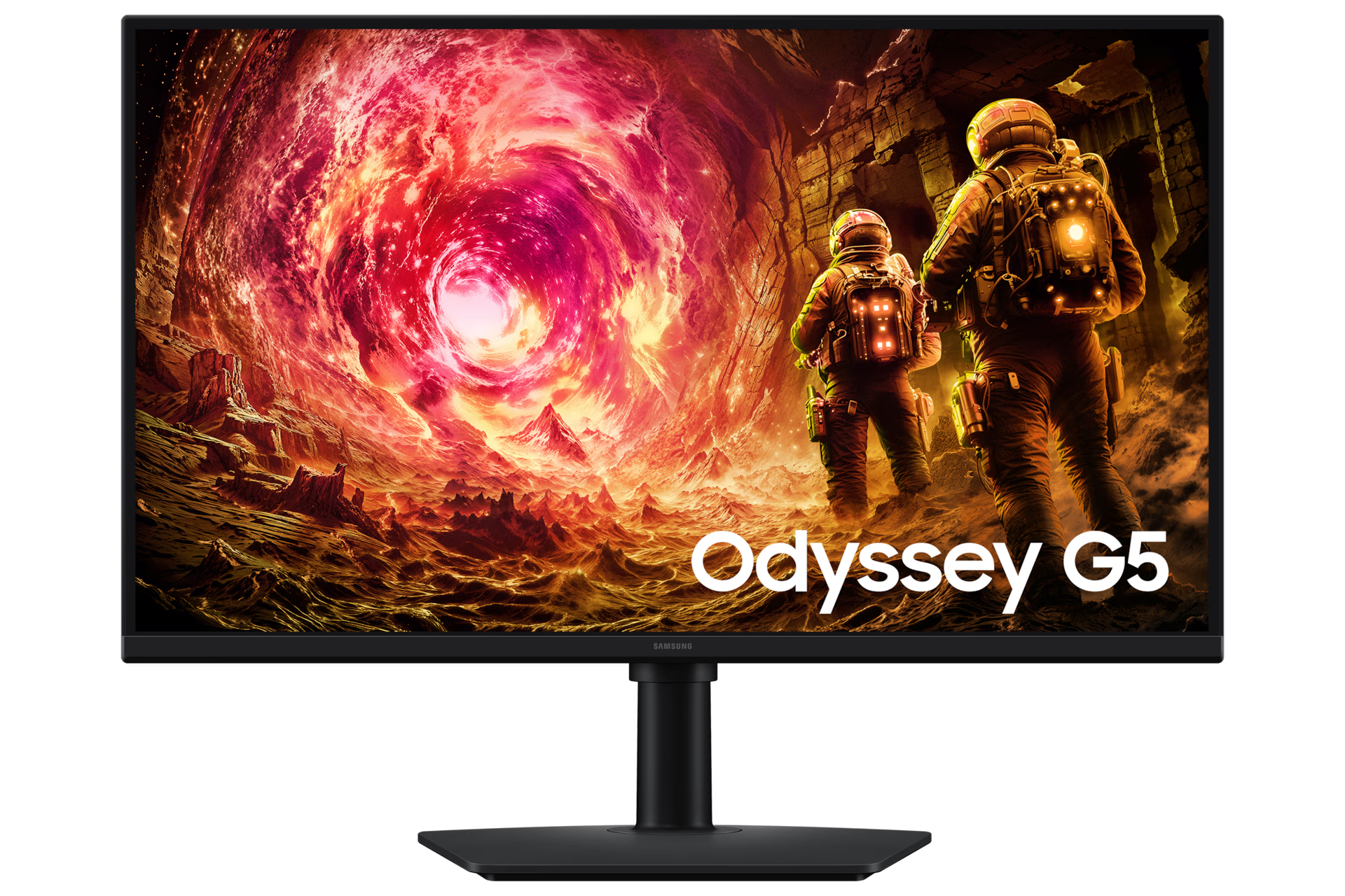 Samsung Odyssey G5 LS27FG502EMXUE 27" QHD 180Hz Gaming Monitor 2K Flat HAS Pivot G-Sync Compatible